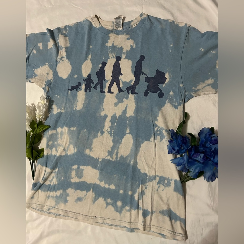 Stages of the Fatherhood Tie Dye Unisex Tee